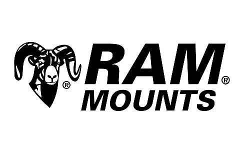 RAM Mounts logo featuring a ram's head and bold text.